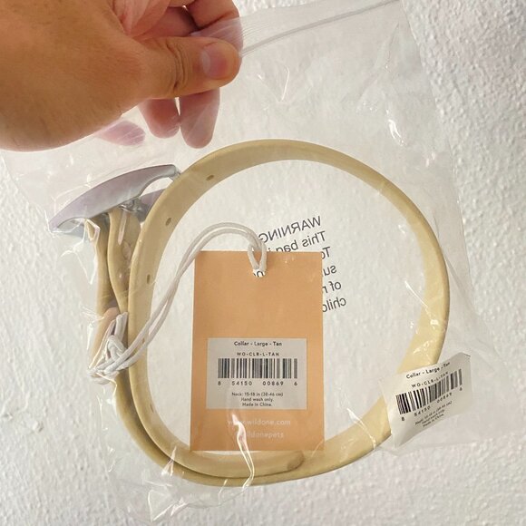 Wild One Dog Collar Size Large Tan - Picture 1 of 1